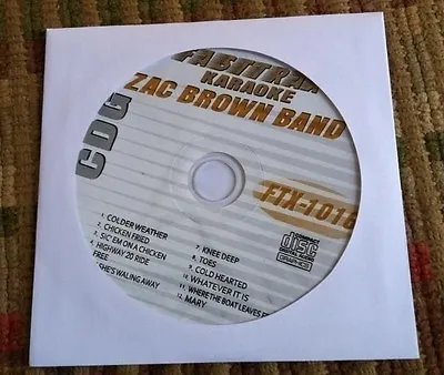 Zac Brown Band Karaoke Country Cdg Disc 2011 Music Cd Cd+g Fasttrax Ftx-1016  • $11.91