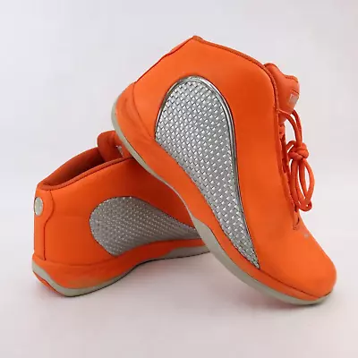 Dada Supreme Basketball Shoes Men's 11.5 Orange Gray Mid Top Athletic Crown RARE • $49.97