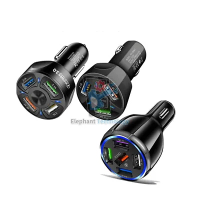 3 4 5 USB Port Fast Car Charger Adapter For IPhone Samsung Android CellPhone LOT • $4.58