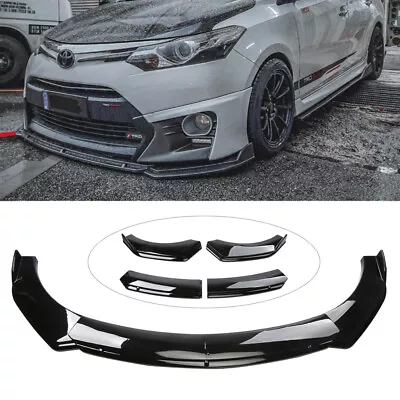 For Hyundai Veloster Front Bumper Lip Sport Splitter Gloss Black Body Kit • $42.98