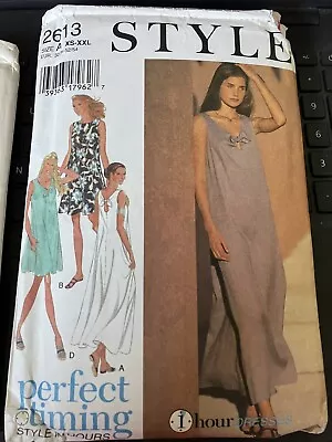 Style Pattern # 2613 Uncut Easy Dress In 2 Lengths Size 6-28 • $14.99