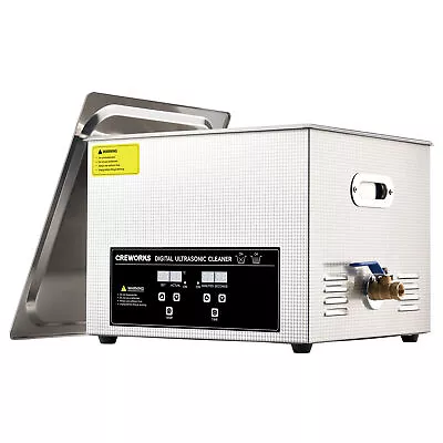 CREWORKS 2L-30L Digital Ultrasonic Cleaner Stainless Steel Tank W/ Timer Heater • $178.99