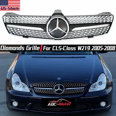 For Mercedes CLS-Class W219 2005-08 CLS350 CLS550 CLS500 Front Dia-monds Grille • $139