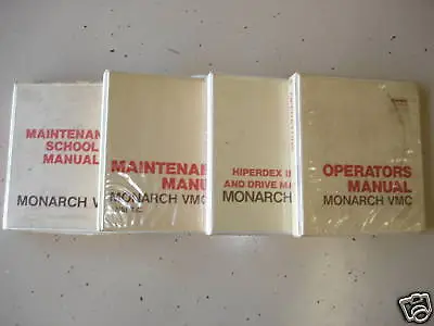 Manuals For Monarch Vmc150 With Ge  2000 Control • $319