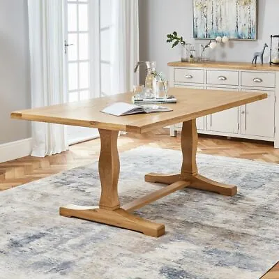 Cotswold Solid Oak 1.8m Refectory Dining Table - Seats 6 To 8 - ER60 • £499