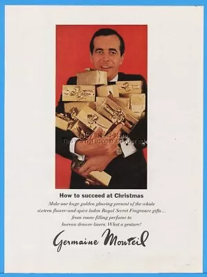 1967 Germaine Monteil How To Succeed At Christmas Gifts Royal Secret Magazine Ad • $9.44