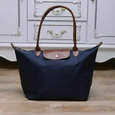 Brand New Longchamp Le Pliage Tote Bag 1899 Nylon Navy Blue Handbag Size Large L • $69.99