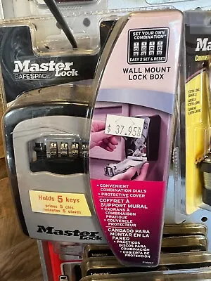 Master Lock 5401D 5-Key Locking Combination Steel Box - Black/Silver • $25