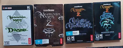 Neverwinter Nights Diamond + 2 Limited Edition + Mask Betrayer + Storm Of Zehir • $85