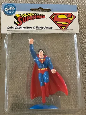 Vintage New Superman Cake Topper Party Favor Figure Wilton 1993 • $10.99