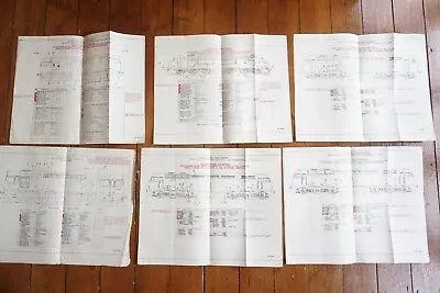 1964 British Rail Diesel Locomotive Loco Railway Technical Diagrams X6 Bo Bo • £39.99