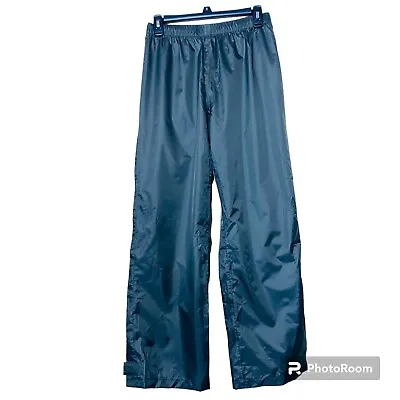 Axesquin Pants Womens Sz XS Vinyl Pull On Elastic Rain Outdoor Hook & Loop Hem • $15.99