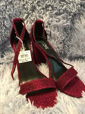 £5.64 • Buy Brash Magenta Hot Pink Clunky Heel Glitter Shoes 8.5 B  Nwob Ret. $34.99