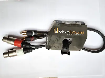 Visio Sound Twin Female Xlr To Rca Gold Phono Lead Audio Patch Lead Prlnov20a • £8