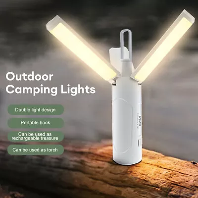 Mini Foldable Camping Lantern Tent Lights Lamp Rechargeable 2000/3500mAh Outdoor • $21.94