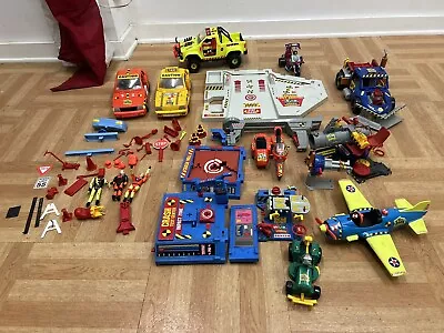 TYCO CRASH TEST DUMMIES TOY LOT Vintage Cars Figures Motorcycle Airplane Truck • $175