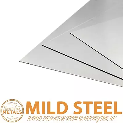 1mm Mild Steel Sheet Metal Plate Samples DIY & Car Repair 100 X 100mm X 5 Pack • £8.96