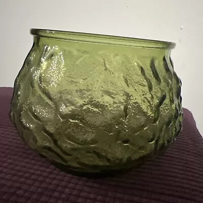 E O Brody Co Green Vase Bowl 4.25 Inches Tall • $7.87