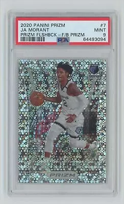 2020-21 Panini Prizm Flashback Fast Break Prizm Ja Morant PSA 9 #7 • $29.99