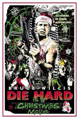 Die Hard Rheem Davis Variant Christmas Movie Poster Giclee Print 24x36 Mondo • $129.90