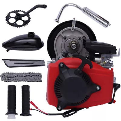 4-Stroke Bike Engine Motor Kit 49CC Gas Petrol Motorized Bicycle Scooter Belt • $151.68