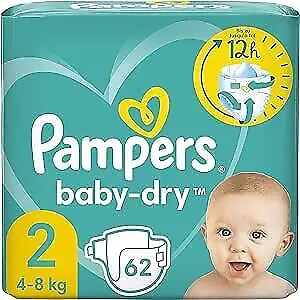  Pampers Baby Dry Nappies Size 2 4-8kg Pack Of 62's Pampers • $15.99
