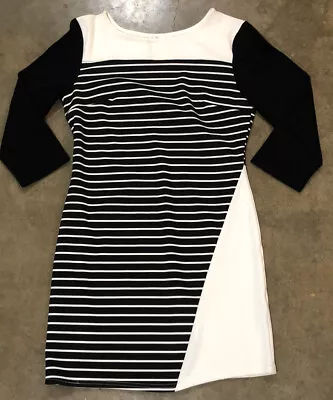$12.45 • Buy Sophia Back/white Stripe Dress Size 12