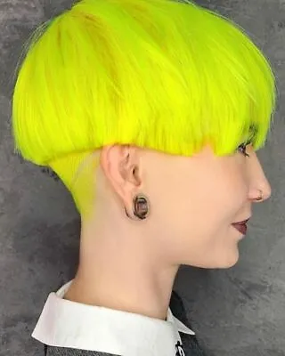 Short Straight Bowl Haircut Fluorescent Green Wig Fashion Party Hair Cosplay Wig • $15.97