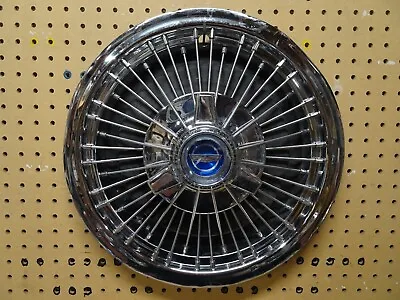 Ford Mustang Fairlane Galaxie Wire Hubcap 1965 1966 1967 15” Tri Bar Spinner OEM • $124.95