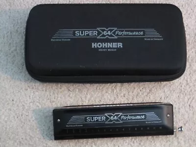 Hohner Super 64x Performance Chromatic Harmonica - Mint Condition • $400