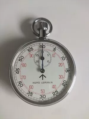 Vintage Nero Lemania Stop Watch 51 Mm./i011 • £60
