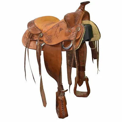 Used 14  No Maker Roping Saddle Code: C14NOMROPER78FL • $750