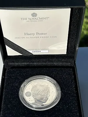 2022 Royal Mint Harry Potter 25 Years Of Magic 1oz Silver Proof £2 Coin  • £125