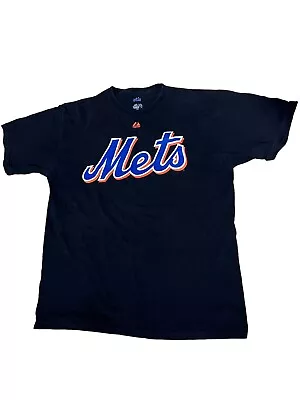 Majestic Johan Santana New York Mets Black Player #57 T-Shirt Men’s Large • $9.99