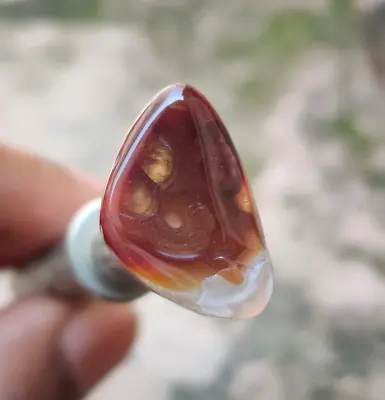 Natural Mexican Fire Agate Freeform Gemstone Cabochon • $18.99