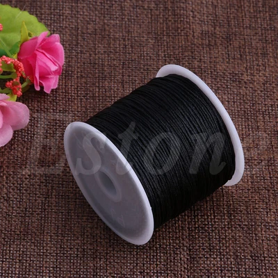 £5.89 • Buy 0.8mm Nylon Cord Thread Chinese Knot Rattail Bracelet Braided String 45M