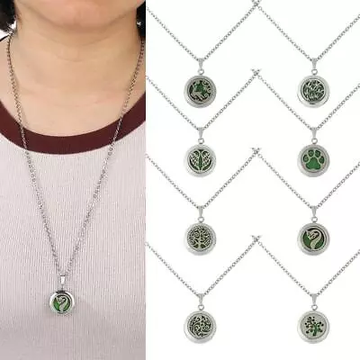 Charms Essential Oil Diffuser Necklace Aromatherapy Pendant Fragrance Locket • $12.43