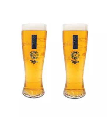 £12.99 • Buy 2 X Tiger Beer Pint Glasses 20oz Brand New 100% Genuine CE Marked Official Bar