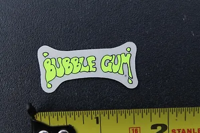 Bubble Gum Surf Wax Surfboard Clear Yellow OG 80's V30B Vintage Surfing STICKER • $11