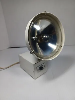 Vintage Roxter Lamp White Spotlight Tabletop Light 50s Minimalist Style 7152  • $50