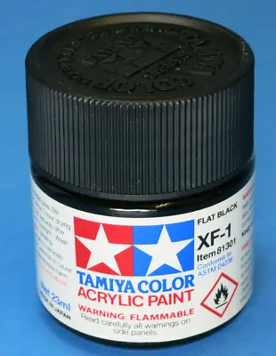 Tamiya Acrylic 23ml 81301 XF-1 Flat Black • $3.40