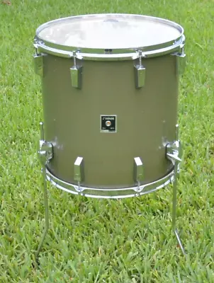 $674.95 • Buy 1970's SONOR 16  PHONIC FLOOR TOM In METALLIC PEWTER For YOUR DRUM SET! LOT J353