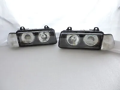 Hella Glass Lens Projector Headlight+Clear Corner Lights For BMW E36 2D COUPE • $297