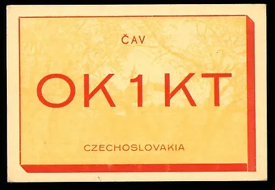 QSL Card Radio Czechia OK1KT FRANTISEK KMONICEK 1950 Nové Mésto ≠ W711 • $11.23