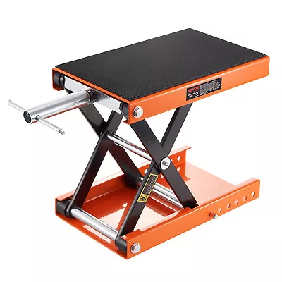 VEVOR Motorcycle Scissor Jack Lift 1100 Lbs Wide Deck Hoist Stand For ATVs Bike • $59.99