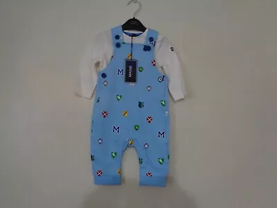 Maine New England Baby Dungarees & Top 3-6 Months BNWT • £14.95