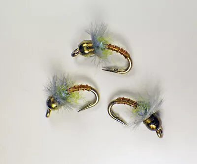 Blindside Midge Emerger UV Olive Fly Fishing Flies Trout Flies Tailwater Flies • $12.95