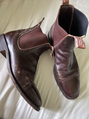 $68 • Buy Men’s Brown R.m. Williams Boots Craftsman Brown Leather Sole 9 H C F 
