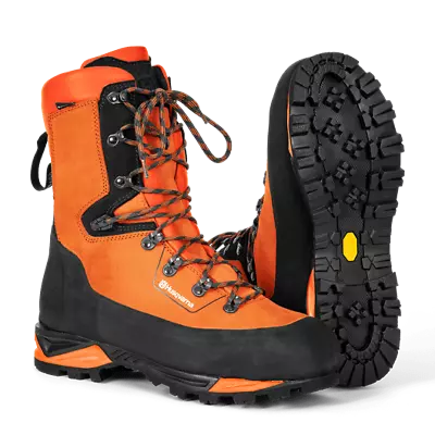£199 • Buy Husqvarna Safety Leather Waterproof Chainsaw Boots With Saw Protection Technical