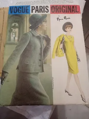 Vintage Vogue Paris Original Dress And Jacket #1313 By Nina Ricci  • $23